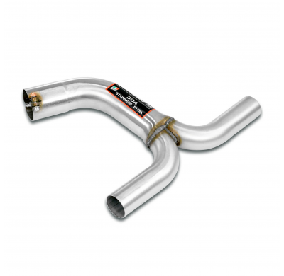 Tubo de conexión "Y-pipe" Sistema "Cat.-Back", salida derecha-izquierda, para tubos de escape/difusor OEM - Para modelos con sus