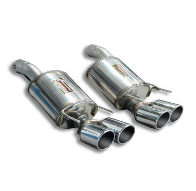 Racing rear muffler Right OO100 - Left OO100 ALTERNATIVA:Silencioso trasero Derecha-Izquierda para tubo central OEM CORVETTE C6