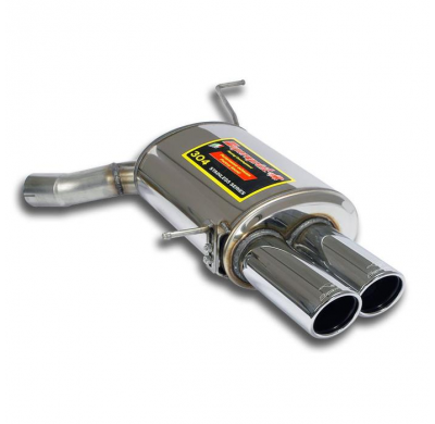 Silencioso trasero derecho OO90  Sistema completo 100% de acero inoxidable, 2 x Ø70 mm BMW E63 Coupè M6 5.0i V10 '05 -> Silencio
