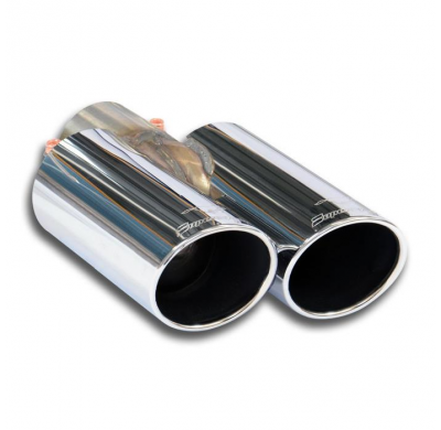 Cola de escape OO80 Sistema 100% Acero Inox "Racing" tamaño grande Ø76mm Solo sistema completo SEAT LEON Cupra R 310 WCE 2.0 TSi