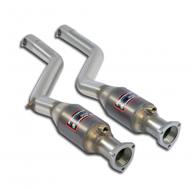 Catalizador metálico carrera Sistema silencioso 100% Acero Inox tamaño grande 2x Ø 63,5 mm. BMW E46 M3 3.2i Coupé/Cabrio '00 ->