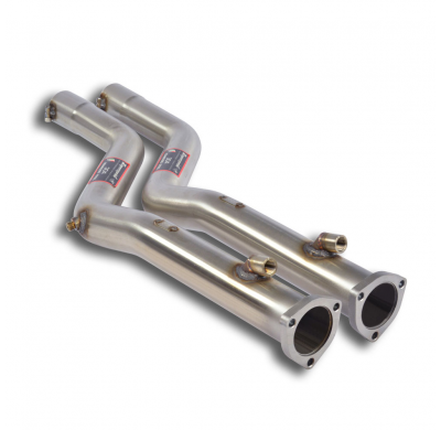Kit tubos delanteros Sistema silencioso Racing 100% Acero Inox tamaño grande  2x Ø 63,5 mm. BMW E46 M3 CSL 3.2i '03 -> '04 (Mode