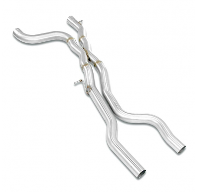 kit Tubo centrales "X-Pipe" Sistema de arce 100% inoxidable 2 x Ø70 mm PORSCHE 958 CAYENNE Turbo 4.8i V8 (520 CV) 2014 -> 2018 k