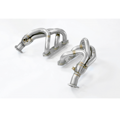 Colectores Derecho-Izquierdo (reemplaza catalizador principal) Sistema 100% de acero inoxidable Ø54mm -> 2 x Ø50mm - Solo kit co