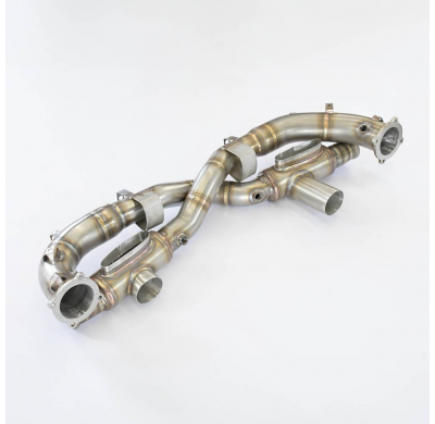 Front pipe Right - LeftReplaces catalytic(Con intercambiadores de calor) Sistema 100% de acero inoxidable, 2 x Ø60 mm PORSCHE 99