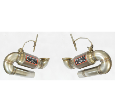 Catalizador metalico Derecho-Izquierdo  Sistema 100% de acero inoxidable - Para parachoques trasero del 996 GT3 Cup - Solo kit c