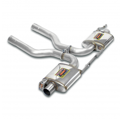 Escape trasero derecho - izquierdo "Racing" OO100 "Gris metalizado" Sistema de arce 100% inoxidable 2 x Ø70 mm PORSCHE 958 CAYEN