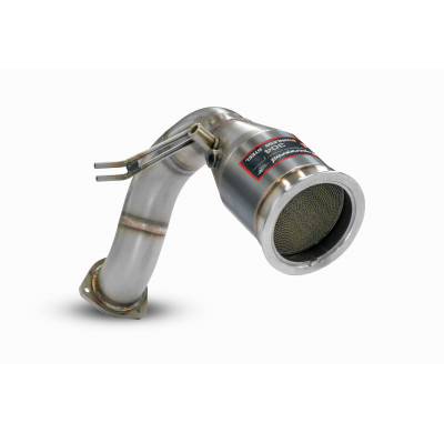 Tubo de bajada derecho + catalizador metálico Tubo de escape descendente 100% acero inoxidable - (Elimina el filtro de partícula