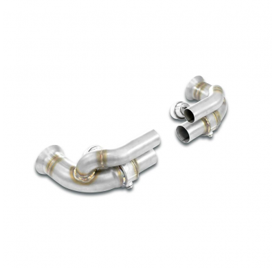 By-Pass Connecting pipes whit valves Sistema de colectores tipo "copa" 100% acero inoxidable + tubos de derivación. Elimina el s