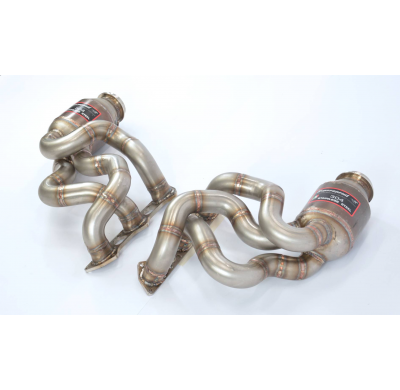 Colectores + catalizador metálico 100CPSI 100% acero inoxidable "Cabezal de copa + Sistema completo" PORSCHE 911 Speedster 4.0i