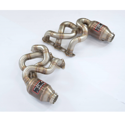 Colectores + catalizador metálico 100CPSI 100% acero inoxidable "Cabezal de copa + Sistema completo" PORSCHE 911 Speedster 4.0i