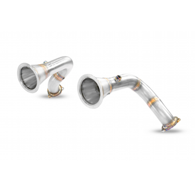 Downpipe kit Derecho-Izquierdo (Reemplaza catalizador) Kit de tubo de bajada 100% acero inoxidable PORSCHE 536 CAYENNE S Coupè 2
