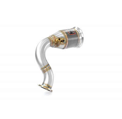 Downpipe izquierdo con catalizador metalico  Kit de tubo de bajada 100% acero inoxidable PORSCHE 536 CAYENNE S Coupè 2.9L V6 (44