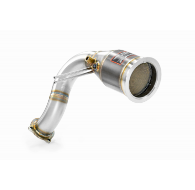 Downpipe izquierdo con catalizador metalico  Kit de tubo de bajada 100% acero inoxidable PORSCHE 536 CAYENNE S Coupè 2.9L V6 (44
