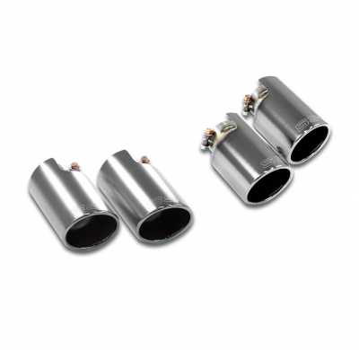 Colas de escape Derecha-Izquierda OO100 "Gun Metal Grey" Sistema de escape completo 100% acero inoxidable PORSCHE MACAN Turbo 2.