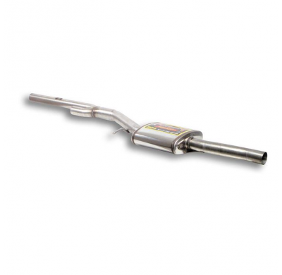 Escape Central Acero Inox - Audi A4 Quattro (Sedan + Avant) 2.4i V6 (165 Cv)  -> ' 00 Supersprint