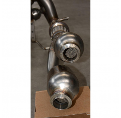 Tubo "Y-Pipe" Izquierdo Con Catalizador Metalico  - Lamborghini Aventador Roadster Lp 700-4 V12 2012 -> 2016 (With Valve) Supers