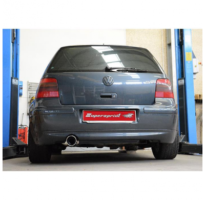 Escape Trasero 100% Acero Inox O100 - Vw Golf Iv 1.8 Gti Turbo "Edition 25" (180 Cv) '02 -> '04 Supersprint