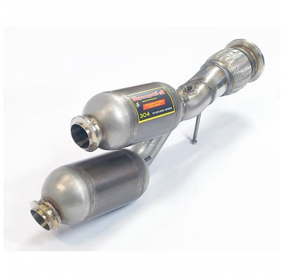 Tubo "Y-Pipe" Izquierdo Con Catalizador Metalico  - Lamborghini Aventador Roadster Lp 700-4 V12 2012 -> 2016 (With Valve) Supers