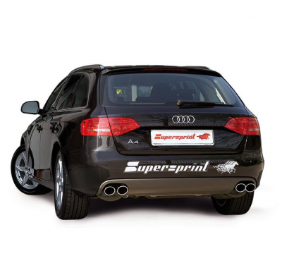 Escape Trasero Izquierdo 90x70 - Audi A4 B8 Quattro (Sedan + Avant) 1.8 Tfsi (160-170 Cv) '08 -> '12 Supersprint
