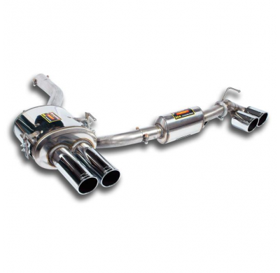 Escape Trasero "Power Loop Design" Derecho Oo80 + Izquierdo Oo80 - Bmw E60 520i (Sedan) '03 -> '04 Supersprint