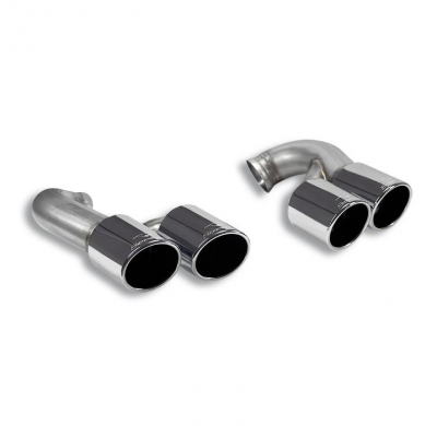 Colas De Escape Kit Derecho Oo100 - Izquierdo Oo100 - Porsche 957 Cayenne Turbo S 4.8i V8 (550 Cv) 2007 -> 2010 Supersprint