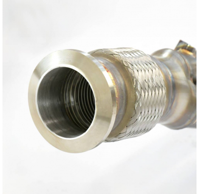 Tubo en Y derecho (sustituye al convertidor catalítico) Sistema 100% de acero inoxidable, 2 x Ø76 mm, para el silenciador traser