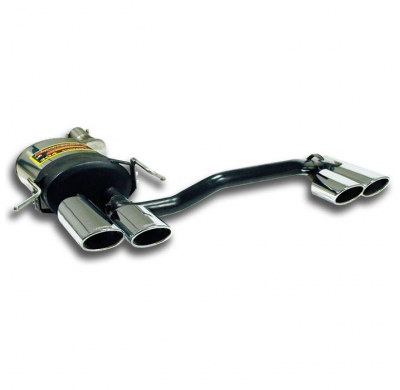 Kit Escape Trasero 4 Salidas 90x70 - Mercedes W203 (Sedan + S.W.) C 200 K (1.8l- 163 Cv) '03 -> Supersprint