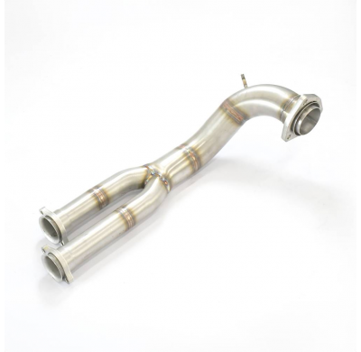 Kit de tubo en Y delantero derecho - izquierdo (reemplaza el catalizador principal) Sistema 100% de acero inoxidable - Sobredime