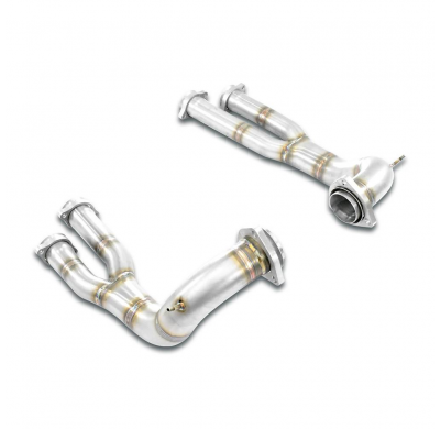 Kit de tubo en Y delantero derecho - izquierdo (reemplaza el catalizador principal) Sistema 100% de acero inoxidable - Sobredime