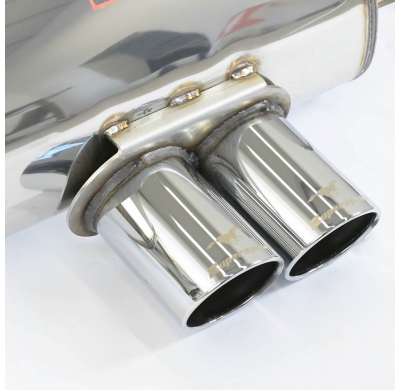Silencioso trasero Racing OO90 Sistema 100% de acero inoxidable, sobredimensionado Ø76 mm - Solo kit completo LOTUS EVORA S 3.5i