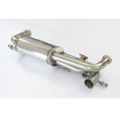 Rear exhaust "Sport" right - left con válvula Sistema 100% de acero inoxidable - Para colectores de escape originales + cataliza