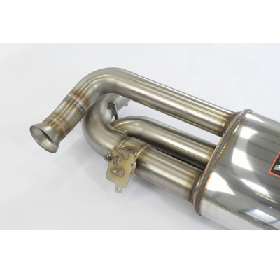 Rear exhaust "Sport" right - left con válvula Sistema 100% de acero inoxidable - Para colectores de escape originales + cataliza