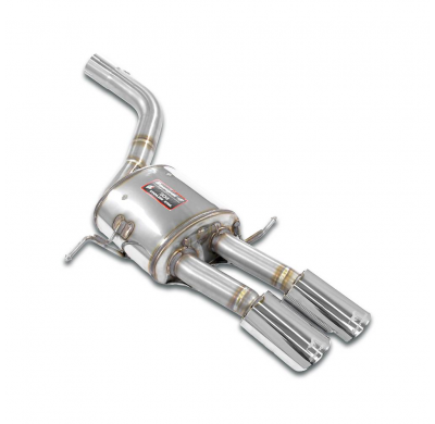 Escape trasero izquierdo 100x75 Kit de silenciador trasero 100% acero inoxidable - (Para todos los modelos) MASERATI Quattroport