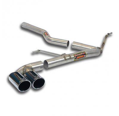 Tubo De Conexión + Tubo Trasero Oo80 (Anula Silencioso)  - Bmw F20 / F21 118d Xdrive (N47n Engine - 143 Cv) 2012 -> 2015 Supersp