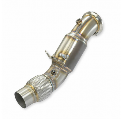 Turbo downpipe + catalizador metalico 100CPSI WRC Sistema 100% de acero inoxidable - Bajante con conexión tipo "slip-on" TOYOTA
