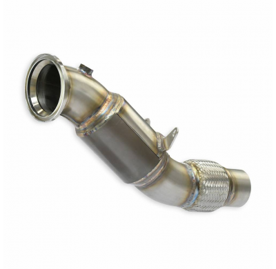 Turbo downpipe + catalizador metalico 100CPSI WRC Sistema 100% de acero inoxidable - Bajante con conexión tipo "slip-on" TOYOTA