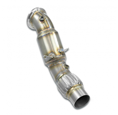 Turbo downpipe + catalizador metalico 100CPSI WRC Sistema 100% de acero inoxidable - Bajante con conexión tipo "slip-on" TOYOTA