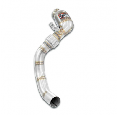 Kit turbo bajante + Catalizador metalico izquierdo Acepta el sistema "Cat.-Back" de serie Kit de tubo de bajada derecho + izquie