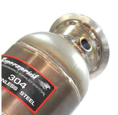 Kit turbo bajante + Catalizador metalico izquierdo Acepta el sistema "Cat.-Back" de serie Kit de tubo de bajada derecho + izquie