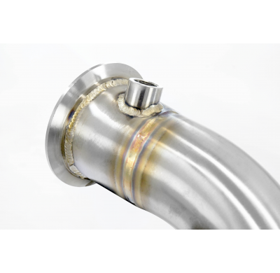 Kit de tubo de escape turbo derecho - izquierdo (reemplaza el convertidor catalítico) Compatible con el sistema "Cat.-Back" de s