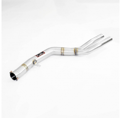 Tubos delanteros Derecho-Izquierdo Sistema 100% de acero inoxidable - Kit de silenciador trasero para el difusor trasero "X4 M"