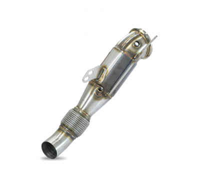 Tubo de escape descendente + catalizador metálico 100CPSI Sistema 100% de acero inoxidable - Bajante con conexión tipo "slip-on"