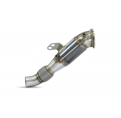 Tubo de escape descendente + catalizador metálico 100CPSI Sistema 100% de acero inoxidable - Bajante con conexión tipo "slip-on"
