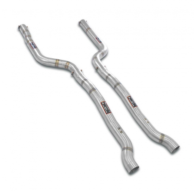 Tubo anterior derecho-izquierdo Sistema de escape "Cat.-back - Touring" 100% de acero inoxidable, silenciador trasero con válvul
