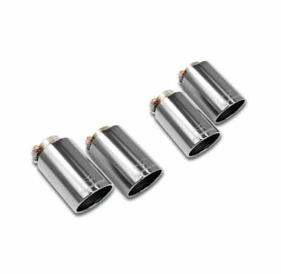 Endpipe kit "Gun Metal Grey" OO90 Right - OO90 Left Kit de silenciador trasero 100% acero inoxidable para el tubo central origin