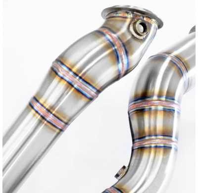Kit de tubo de escape para turbo (sustituye al precatalizador) Acero inoxidable 100% - Elimina el catalizador primario BMW G80 M