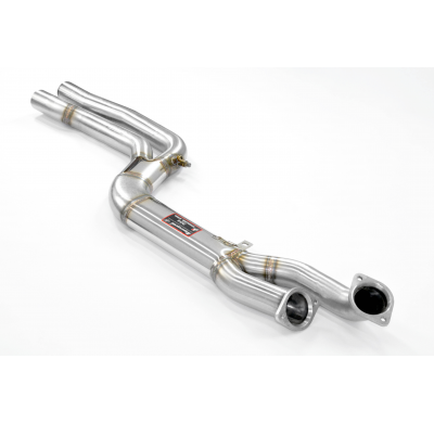 Tubo frontal en forma de "J" - sin resonancia Sistema "J-Pipe" para el silenciador trasero Stock / M Performance - Elimina el ca