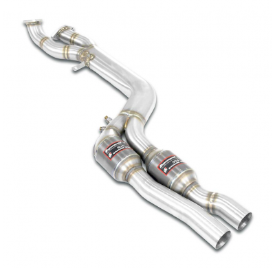 Tubo en J con catalizadores metálicos Sistema "J-Pipe" - Elimina el catalizador secundario + OPF - Solo kit completo BMW G81 M3