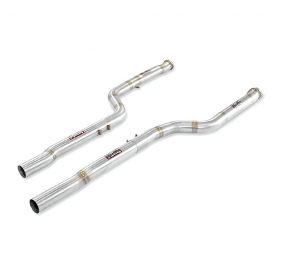 Kit de tubos delanteros derecho - izquierdo Sistema "Touring" 100% de acero inoxidable con válvula - (Reemplaza el OPF) - (Para